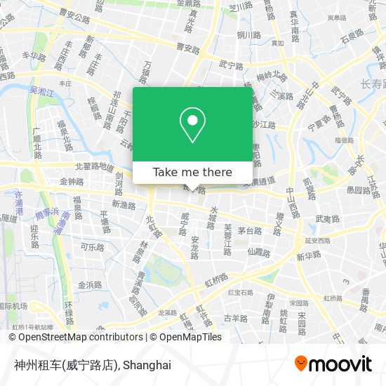 神州租车(威宁路店) map