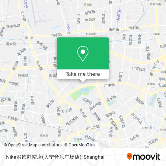 Nike服饰鞋帽店(大宁音乐广场店) map