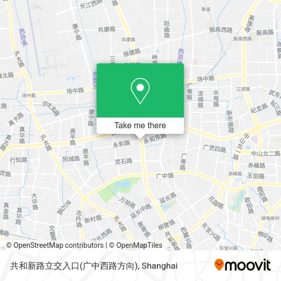 共和新路立交入口(广中西路方向) map
