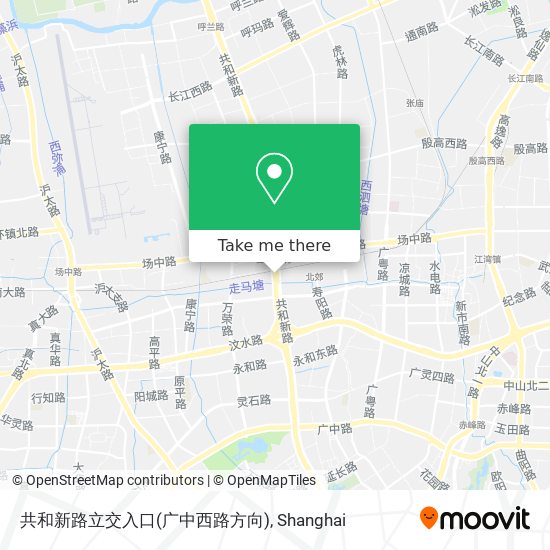 共和新路立交入口(广中西路方向) map