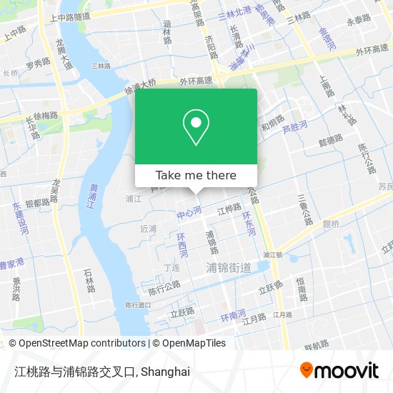 江桃路与浦锦路交叉口 map