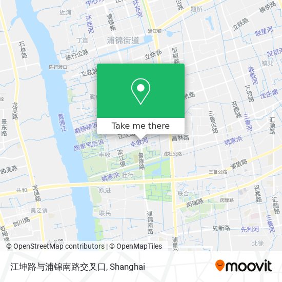 江坤路与浦锦南路交叉口 map