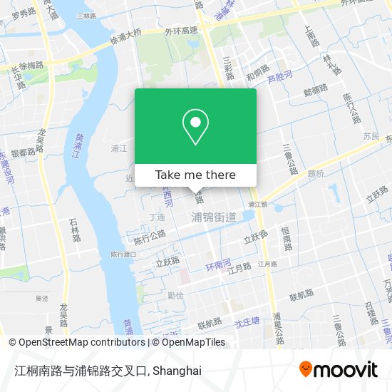 江桐南路与浦锦路交叉口 map