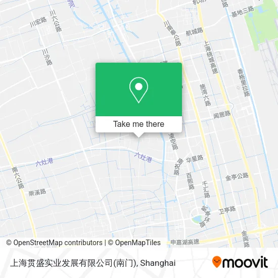 上海贯盛实业发展有限公司(南门) map