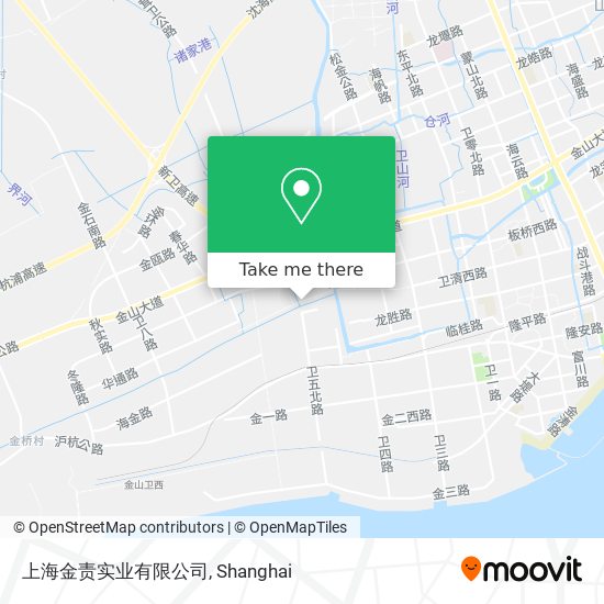 上海金责实业有限公司 map