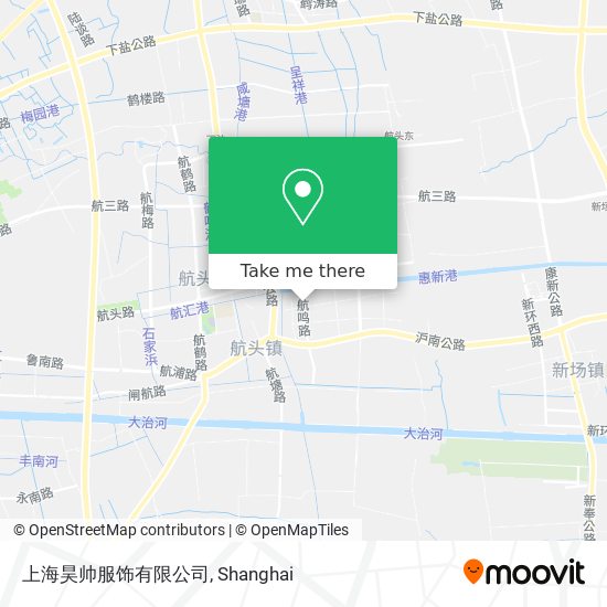 上海昊帅服饰有限公司 map