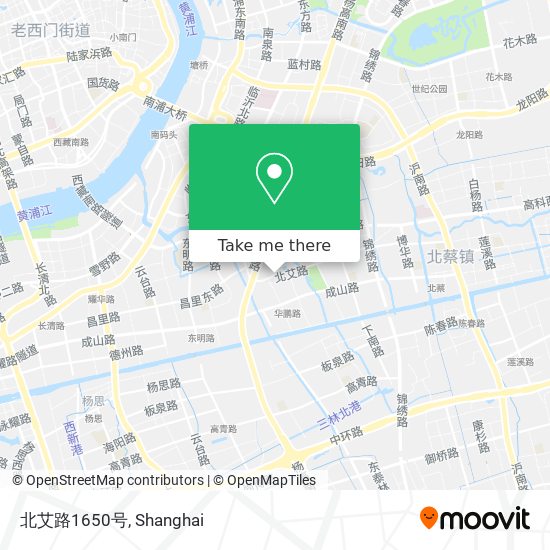 北艾路1650号 map