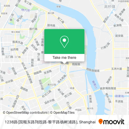 1238路(国顺东路翔殷路-黎平路杨树浦路) map