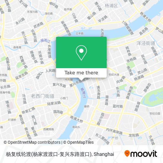 杨复线轮渡(杨家渡渡口-复兴东路渡口) map