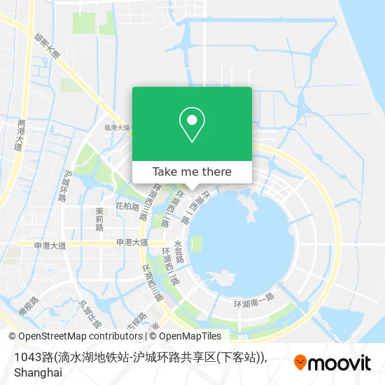 1043路(滴水湖地铁站-沪城环路共享区(下客站)) map