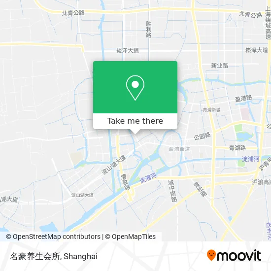 名豪养生会所 map