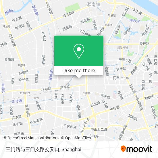 三门路与三门支路交叉口 map