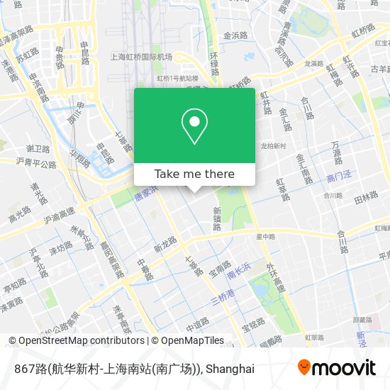867路(航华新村-上海南站(南广场)) map