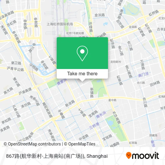 867路(航华新村-上海南站(南广场)) map