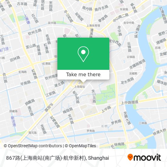 867路(上海南站(南广场)-航华新村) map