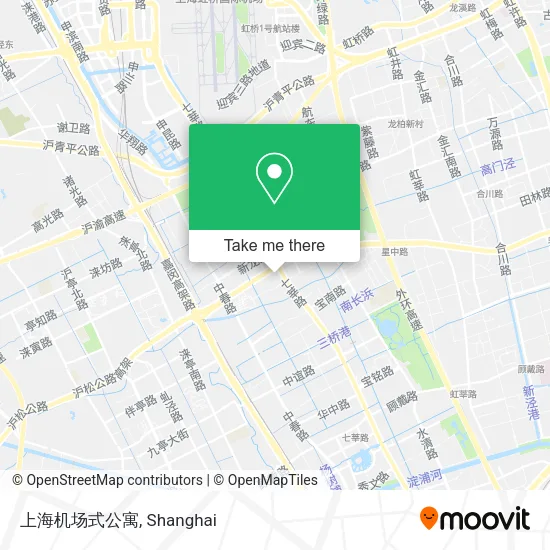 上海机场式公寓 map