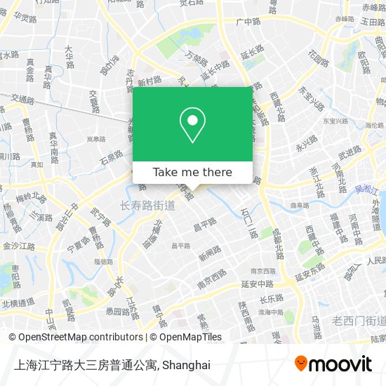 上海江宁路大三房普通公寓 map