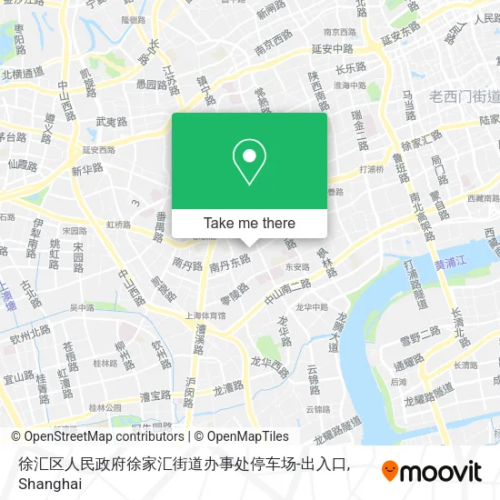徐汇区人民政府徐家汇街道办事处停车场-出入口 map