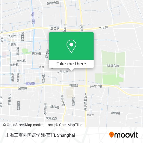 上海工商外国语学院-西门 map