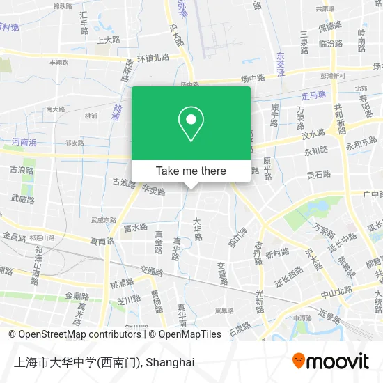上海市大华中学(西南门) map