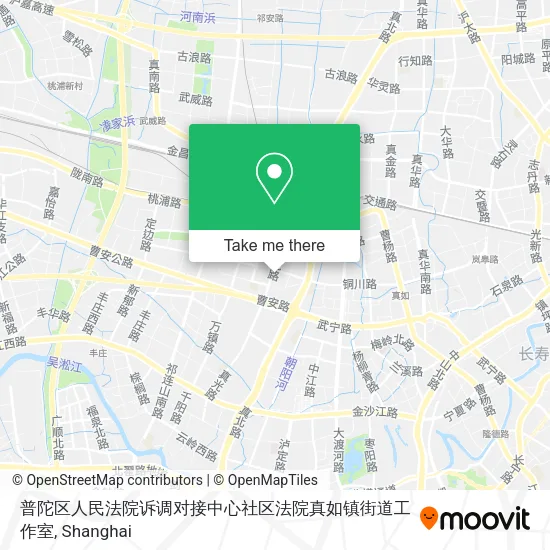 普陀区人民法院诉调对接中心社区法院真如镇街道工作室 map