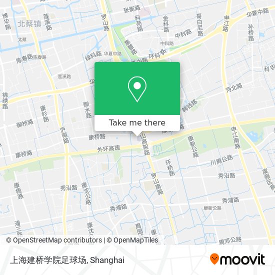 上海建桥学院足球场 map