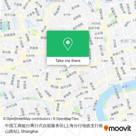 中国工商银行离行式自助服务区(上海分行地铁支行衡山路站) map