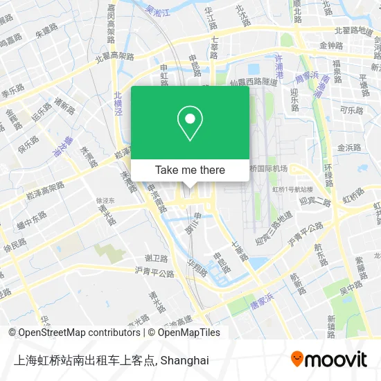 上海虹桥站南出租车上客点 map
