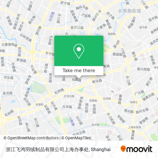 浙江飞鸿羽绒制品有限公司上海办事处 map