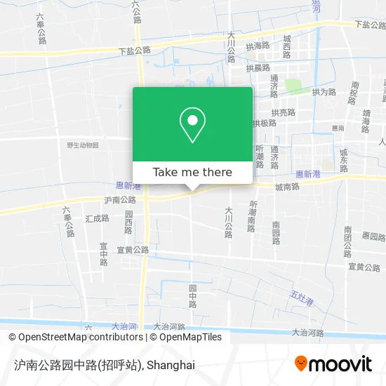 沪南公路园中路(招呼站) map