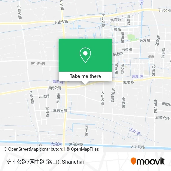 沪南公路/园中路(路口) map