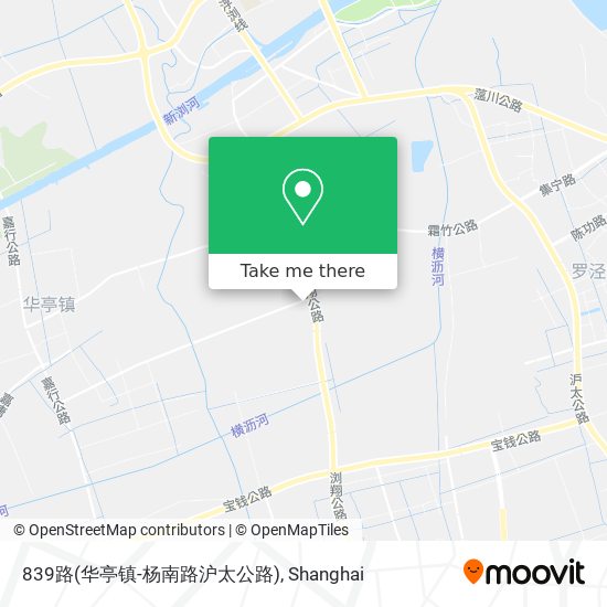 839路(华亭镇-杨南路沪太公路) map