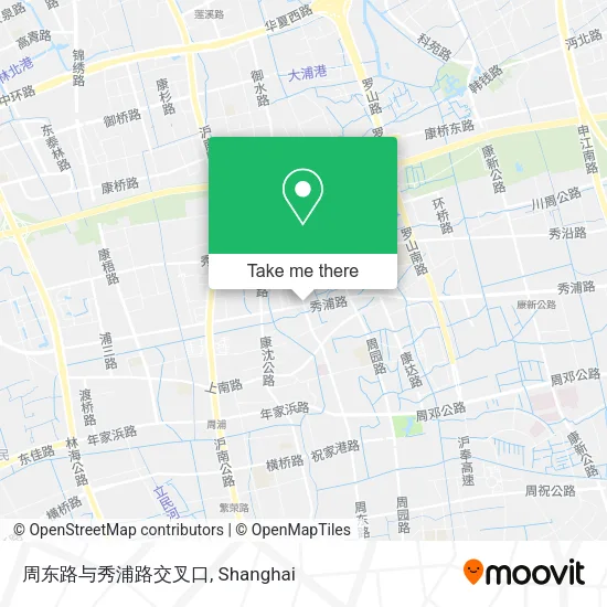 周东路与秀浦路交叉口 map