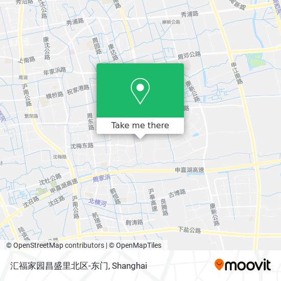 汇福家园昌盛里北区-东门 map