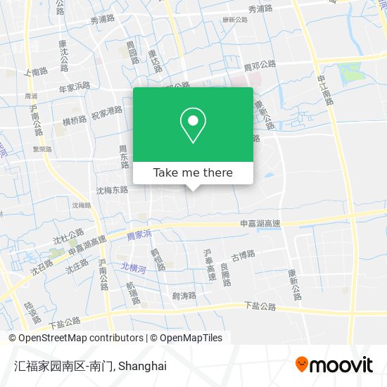 汇福家园南区-南门 map