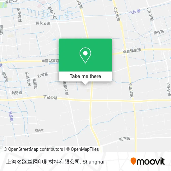 上海名路丝网印刷材料有限公司 map