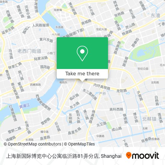 上海新国际博览中心公寓临沂路81弄分店 map