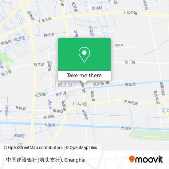 中国建设银行(航头支行) map
