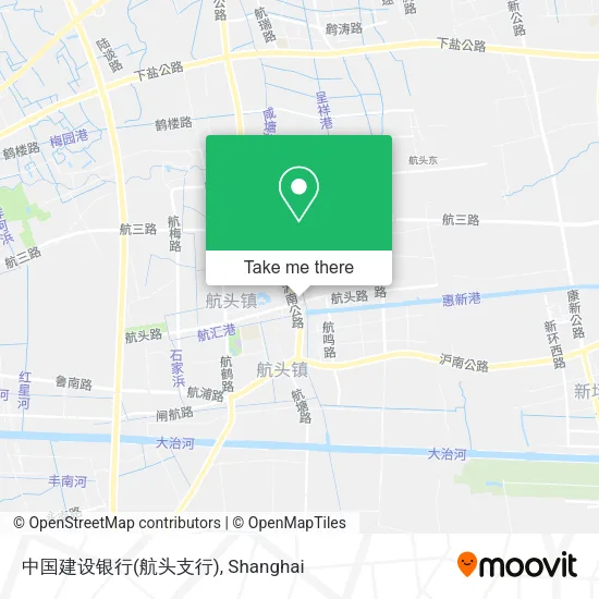 中国建设银行(航头支行) map