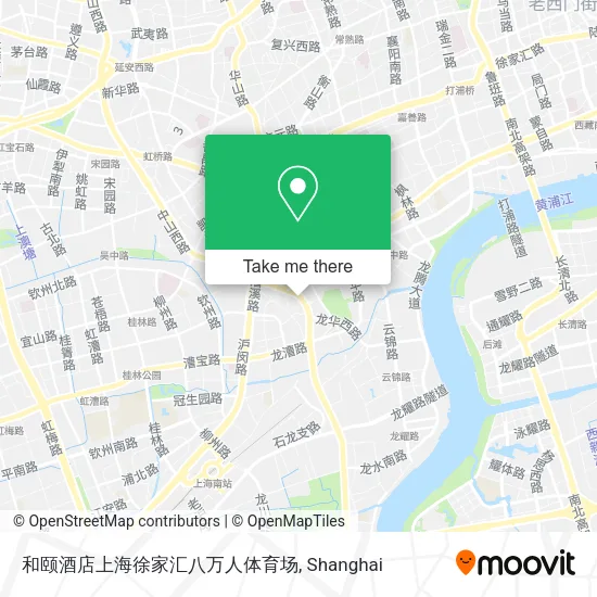 和颐酒店上海徐家汇八万人体育场 map