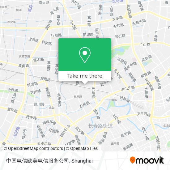 中国电信欧美电信服务公司 map