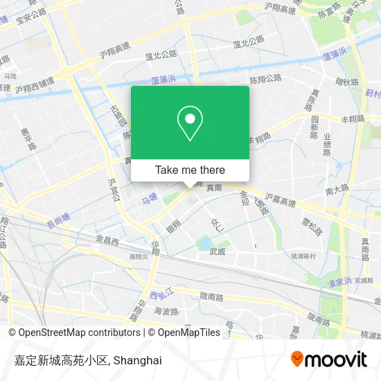 嘉定新城高苑小区 map