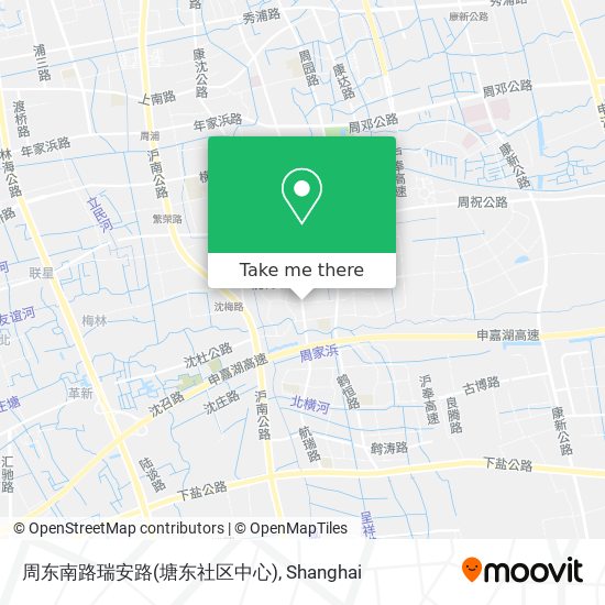 周东南路瑞安路(塘东社区中心) map