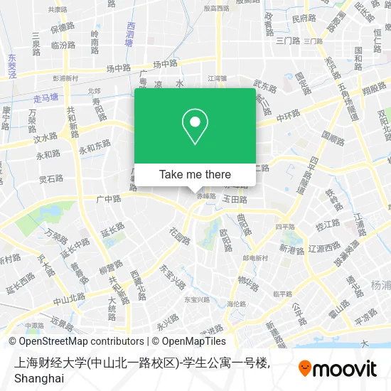 上海财经大学(中山北一路校区)-学生公寓一号楼 map