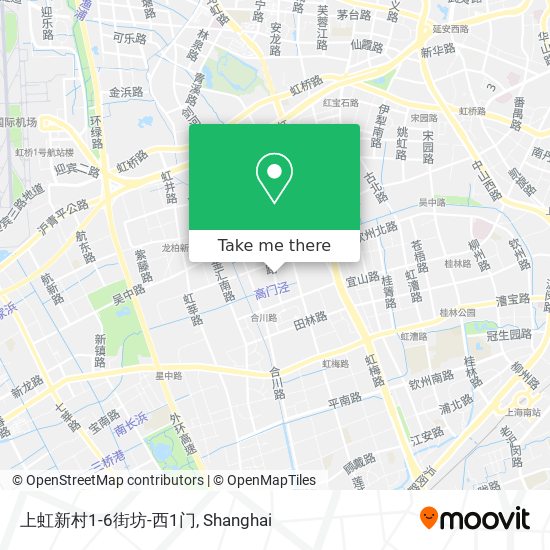 上虹新村1-6街坊-西1门 map