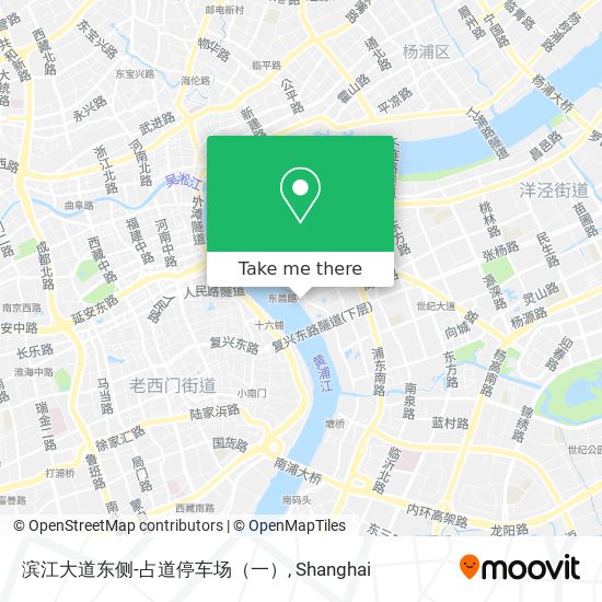 滨江大道东侧-占道停车场（一） map