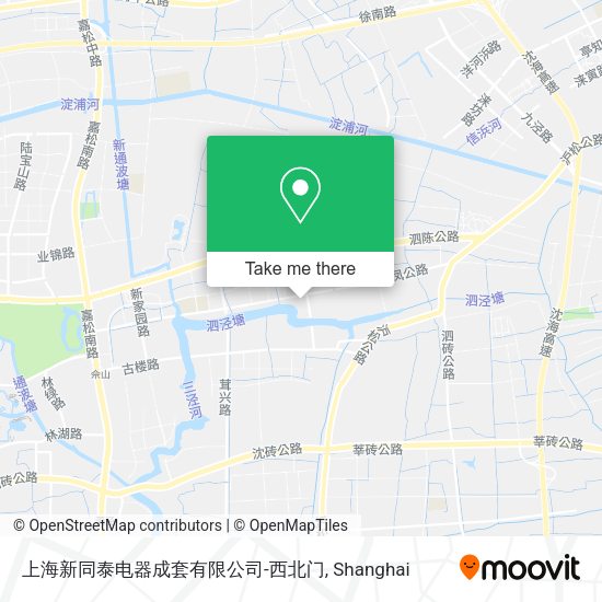 上海新同泰电器成套有限公司-西北门 map