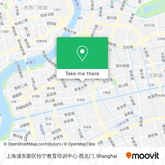 上海浦东新区怡宁教育培训中心-西北门 map