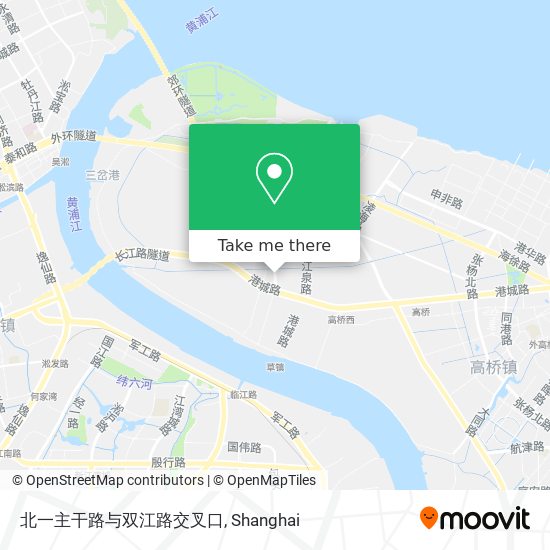 北一主干路与双江路交叉口 map