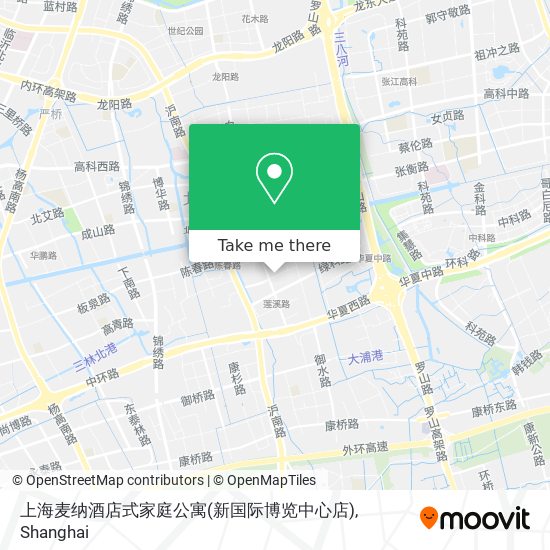 上海麦纳酒店式家庭公寓(新国际博览中心店) map